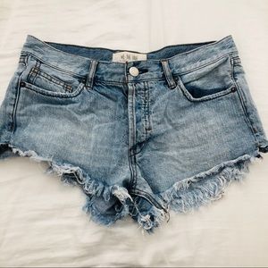 Free people jean shorts
